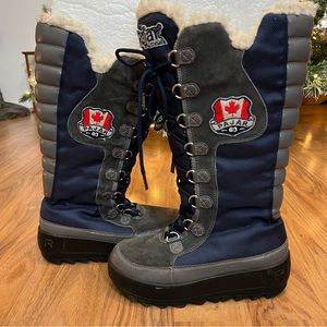 Pajar Black and Navy Winter Boots